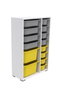 Hanah Home Rine 2D4K8U Blanco, Gris y Amarillo